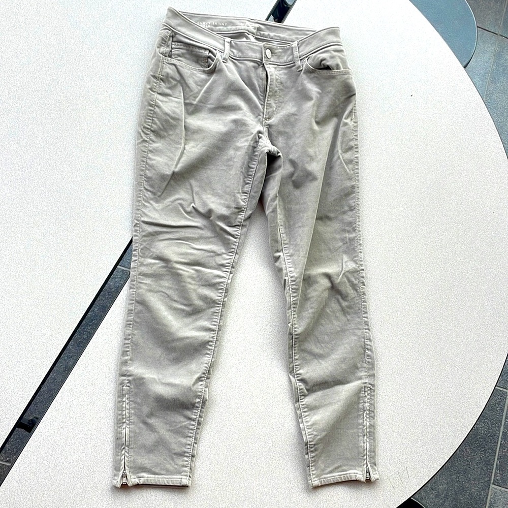 Ann Taylor Loft Curvy Skinny Ankle grey jeans size 28/6 made in Bangladesh